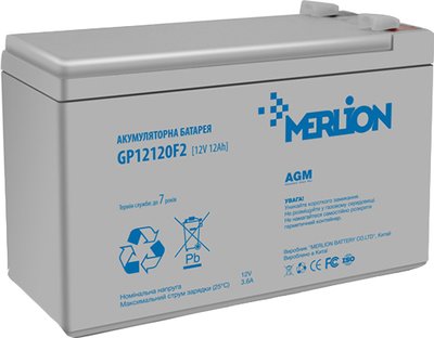 АКБ MERLION AGM GP12120F2 12 V 12 Ah ( 150 x 98 x 95 (100) ) 3,0кг Q6 06011ск фото