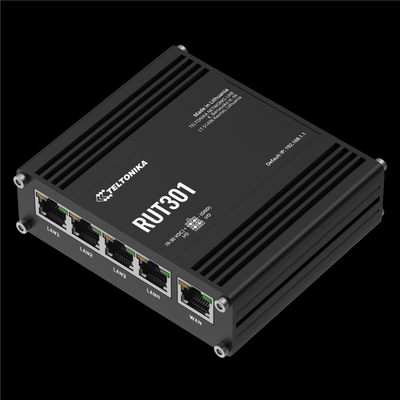 RUT301_Teltonika Маршрутизатор, no Wireless, 5 x Ethernet, USB, 2 x I/O, VPN, Routing RUT301 фото