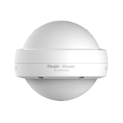 Точка доступу Ruijie Reyee RG-RAP6262(G) (AX1800, WiFi6, IP68 outdoor, -30/+65 C, 2xGE, 2x2, OMNI Ant, 2.4G: 3dBi/5G: 5dBi, MU-MIMO, PoE/DC, Ruijie Cloud) 0112 фото
