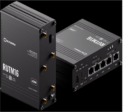 RUTM16_Teltonika Маршрутизатор CAT 6 LTE, дводіапазонний Wi-Fi 5,  eSIM, USB та до 128 віртуальних локальних мереж на основі тегів/портів RUTM16 фото
