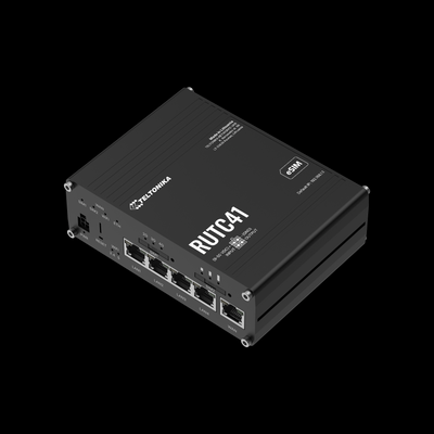 RUTC41_Teltonika 4G EDGE-РОУТЕР, Cat 4,  DOCKER, 802.11b/g/n/ac/ax (Wi-Fi 6), 1 x WAN port 10/100/1000 Mbp, 4 x LAN ports, 10/100/1000 Mbps, 1 GB, DDR4, 16 MB serial NOR flash RUTC41 фото
